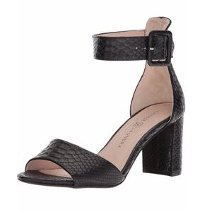 Chinese Laundry Black Ankle Strap Block Heel Sandal